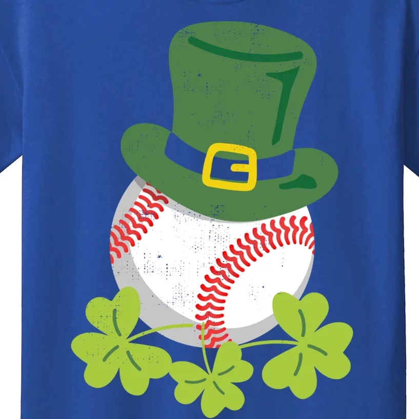 Fun Baseball St Patrick's Design For Paddy's Day Fans Meaningful Gift Kids T-Shirt