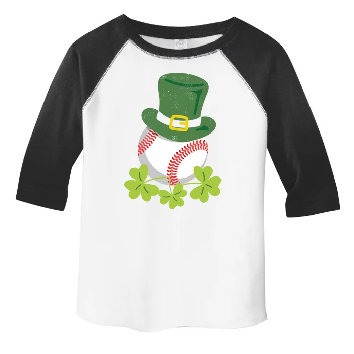 Fun Baseball St Patrick's Design For Paddy's Day Fans Meaningful Gift Toddler Fine Jersey T-Shirt