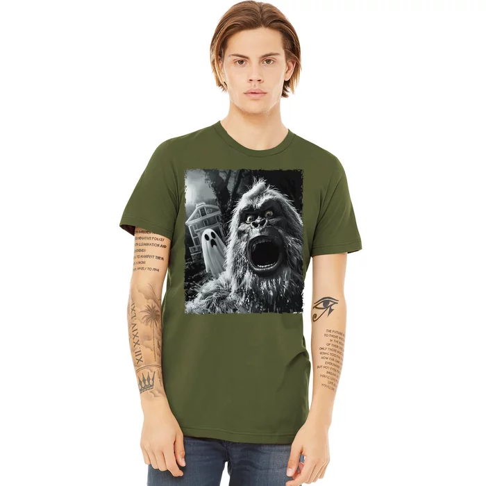 Funny Bigfoot Sasquatch Halloween Gift Premium T-Shirt