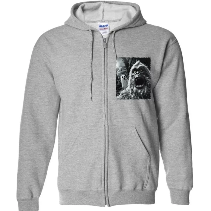 Funny Bigfoot Sasquatch Halloween Gift Full Zip Hoodie