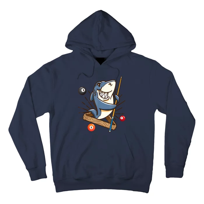 Funny Billiards Shark Hustler Pool Girl Snooker Gifts Hoodie