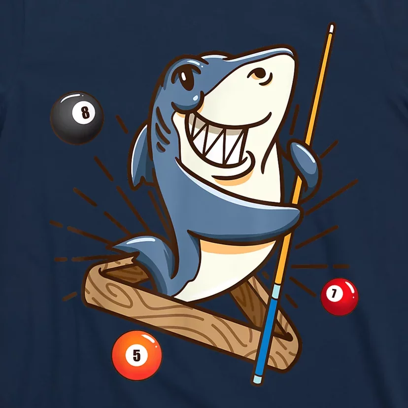 Funny Billiards Shark Hustler Pool Girl Snooker Gifts T-Shirt