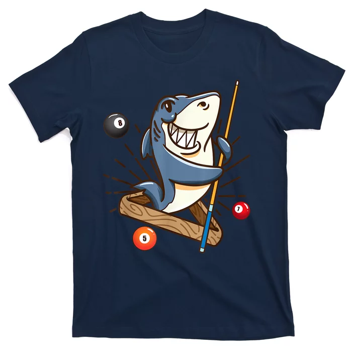 Funny Billiards Shark Hustler Pool Girl Snooker Gifts T-Shirt