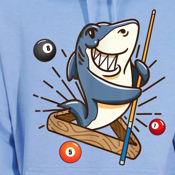 Funny Billiards Shark Hustler Pool Girl Snooker Gifts Unisex Surf Hoodie