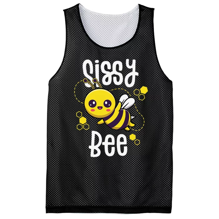 Family Bee Sister Sis Birthday First Bee Day Outfit Mesh Reversible Basketball Jersey Tank