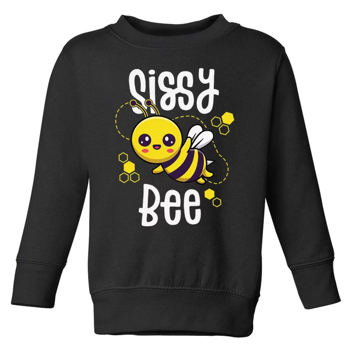 Family Bee Sister Sis Birthday First Bee Day Outfit Toddler Sweatshirt