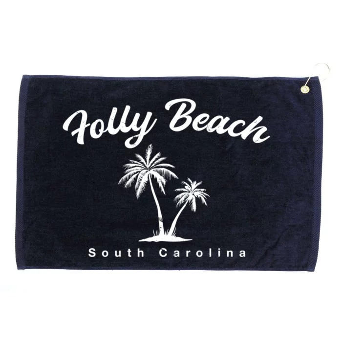 Folly Beach South Carolina Summer Sc Tropical Charleston Gift Grommeted Golf Towel