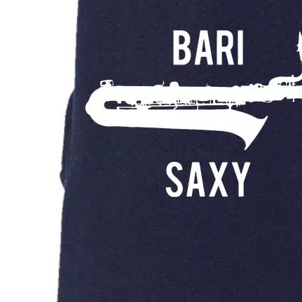 Funny Baritone Saxophone Shirts For Bari Saxophonist Doggie 3-End Fleece Hoodie