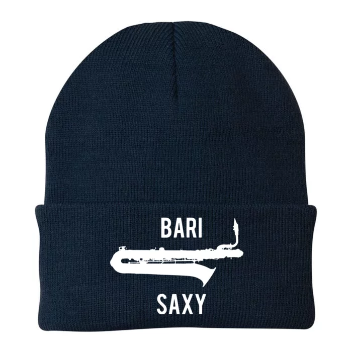 Funny Baritone Saxophone Shirts For Bari Saxophonist Knit Cap Winter Beanie