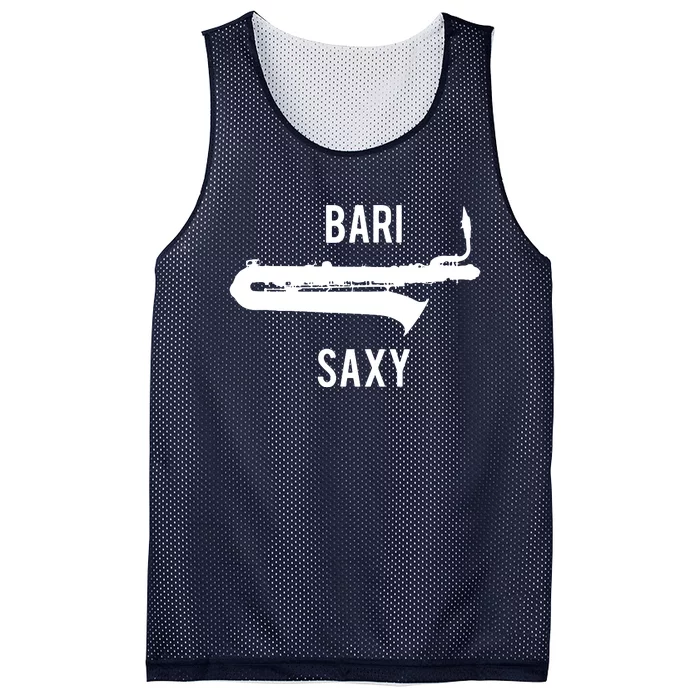 Funny Baritone Saxophone Shirts For Bari Saxophonist Mesh Reversible Basketball Jersey Tank