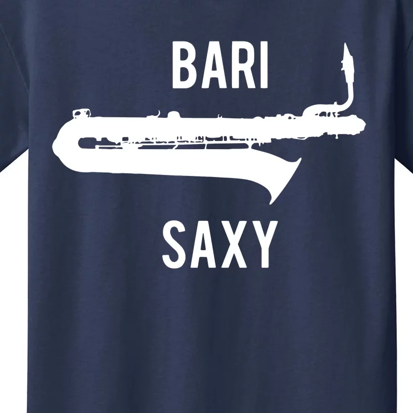 Funny Baritone Saxophone Shirts For Bari Saxophonist Kids T-Shirt