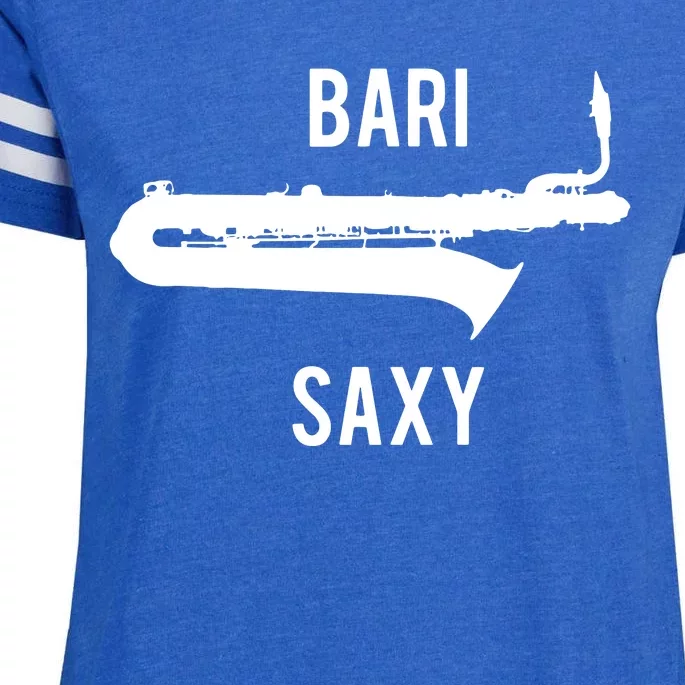 Funny Baritone Saxophone Shirts For Bari Saxophonist Enza Ladies Jersey Football T-Shirt