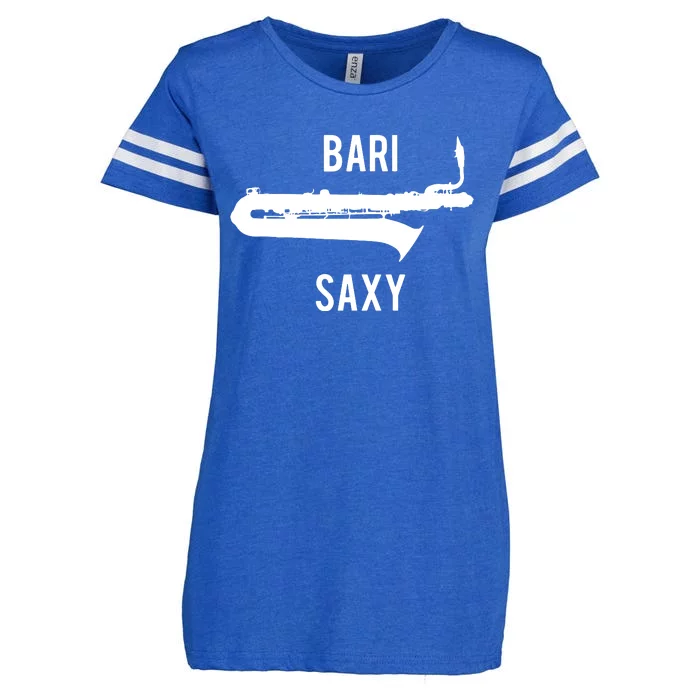 Funny Baritone Saxophone Shirts For Bari Saxophonist Enza Ladies Jersey Football T-Shirt