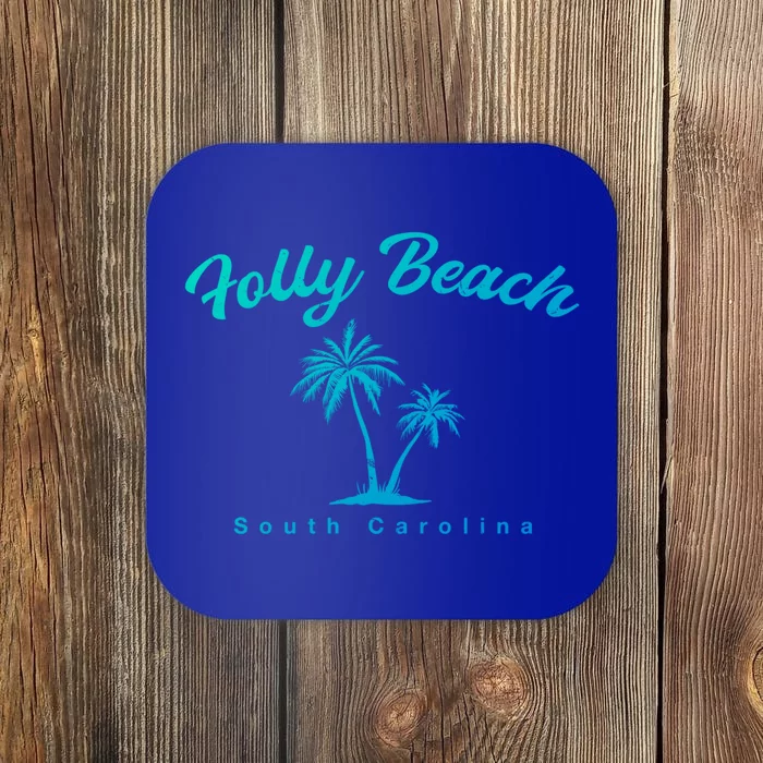 Folly Beach South Carolina Summer Sc Tropical Charleston Gift Coaster