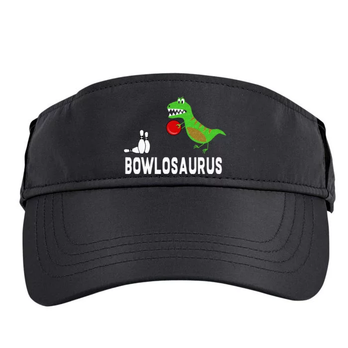 Funny Bowling S Dinosaur Bowler Dino Gift Idea Adult Drive Performance Visor