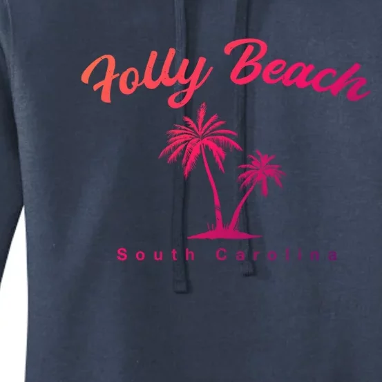 Folly Beach South Carolina Summer Sc Tropical Charleston Gift Women's Pullover Hoodie