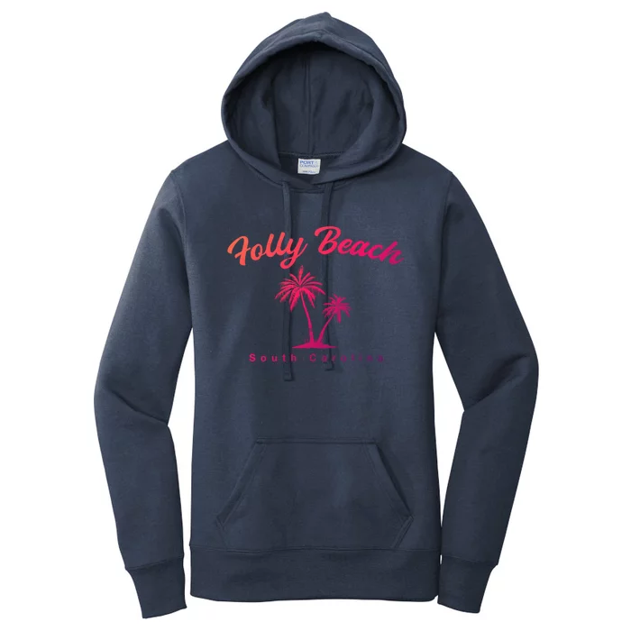 Folly Beach South Carolina Summer Sc Tropical Charleston Gift Women's Pullover Hoodie