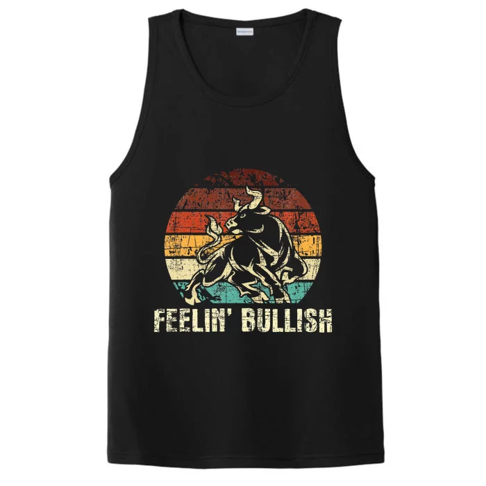 Feelin Bullish Stock Market Trading Day Trader Investor Performance Tank