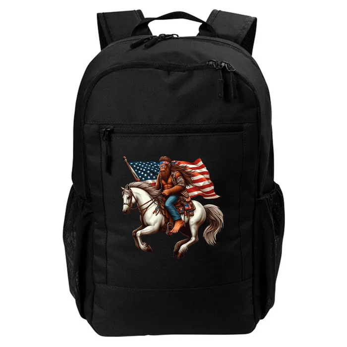 Funny Bigfoot Sasquatch Usa Mullet Bandana Horse Riding Daily Commute Backpack