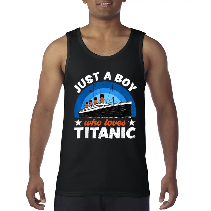 For Boy S Who Just Love The Rms Titanic Tank Top