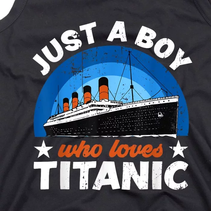 For Boy S Who Just Love The Rms Titanic Tank Top