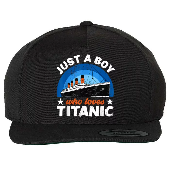 For Boy S Who Just Love The Rms Titanic Wool Snapback Cap