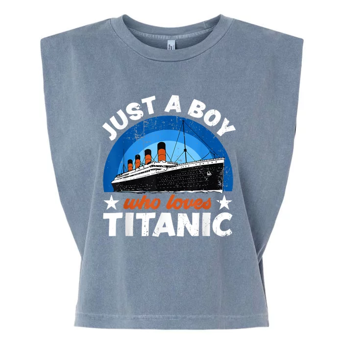 For Boy S Who Just Love The Rms Titanic Garment-Dyed Women's Muscle Tee