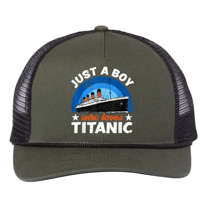 For Boy S Who Just Love The Rms Titanic Retro Rope Trucker Hat Cap