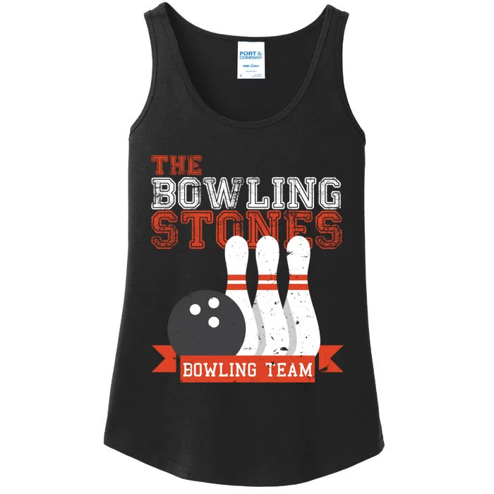 Funny Bowling Stones - Bowl Sports Team Ladies Essential Tank