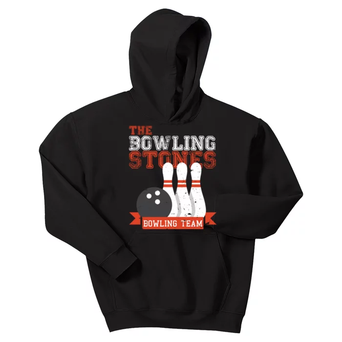 Funny Bowling Stones - Bowl Sports Team Kids Hoodie