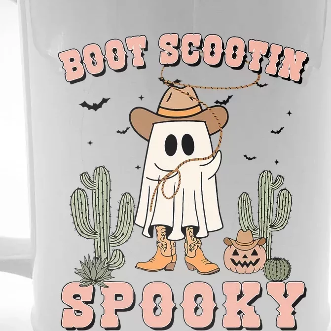 Funny Boot Scootin Spooky Cowboy Ghost Halloween Front & Back Beer Stein