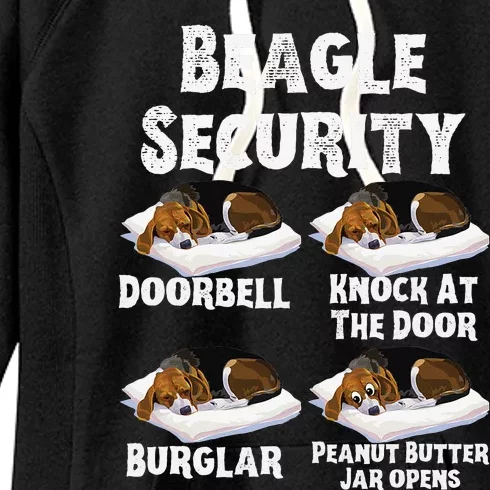 Funny Beagle Security Dog Lover animal Women's Fleece Hoodie