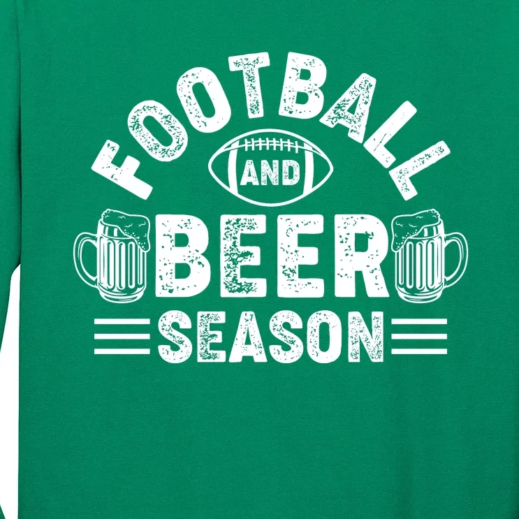 Football & Beer Season Long Sleeve Shirt