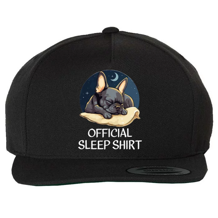 French Bulldog Sleep For Frenchie Lover Wool Snapback Cap