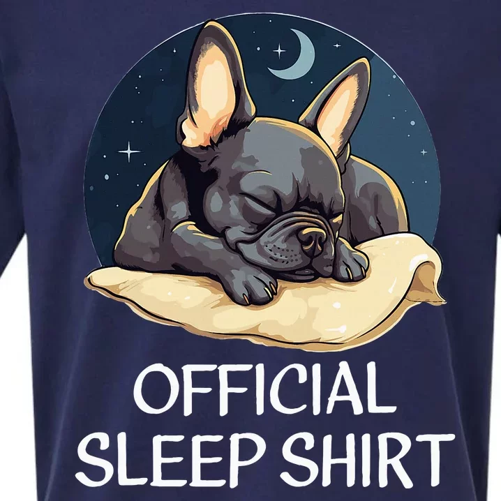 French Bulldog Sleep For Frenchie Lover Sueded Cloud Jersey T-Shirt