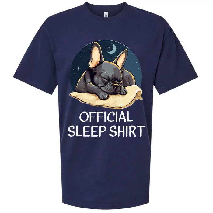 French Bulldog Sleep For Frenchie Lover Sueded Cloud Jersey T-Shirt