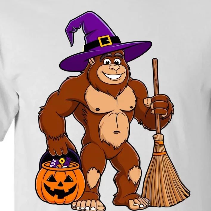 Funny Bigfoot Sasquatch Witch Halloween Costume Tall T-Shirt