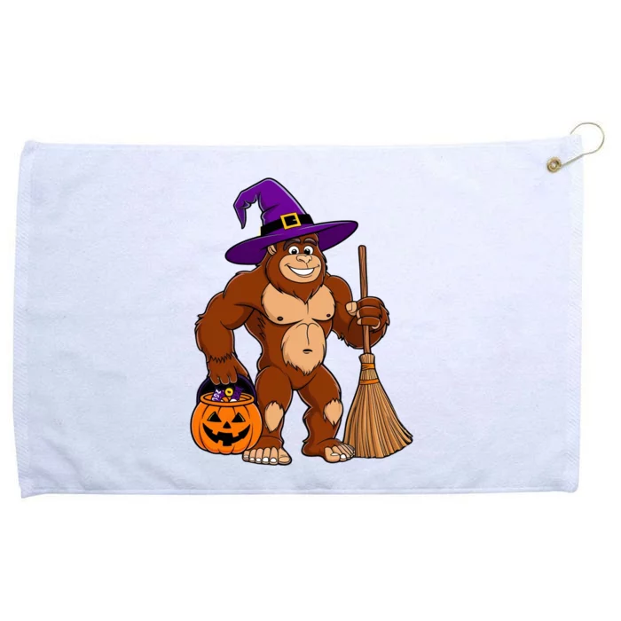 Funny Bigfoot Sasquatch Witch Halloween Costume Grommeted Golf Towel