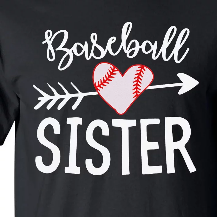 Funny Baseball Sister quote Sister cool Baseball Sister Tall T-Shirt