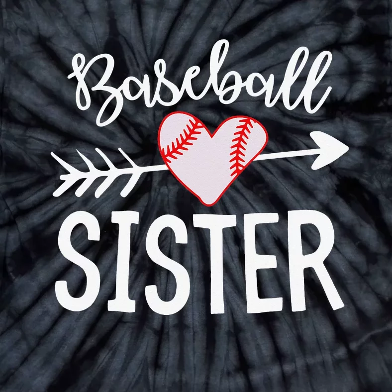 Funny Baseball Sister quote Sister cool Baseball Sister Tie-Dye T-Shirt