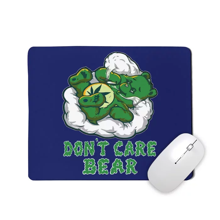 Funny Bear Smoking Weed Cannabis Marijuana 420 Stoner Gift Mousepad