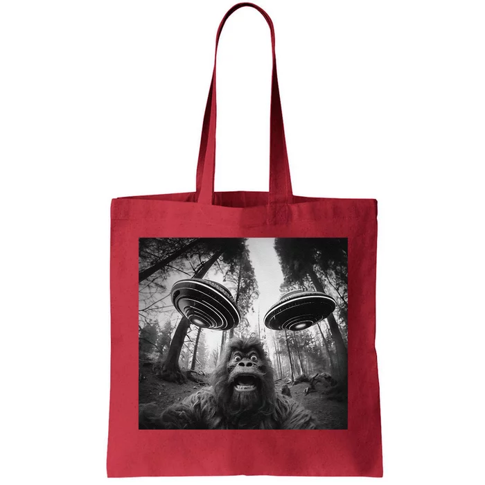 Funny Bigfoot Sasquatch Alien Ufo Cute Tote Bag