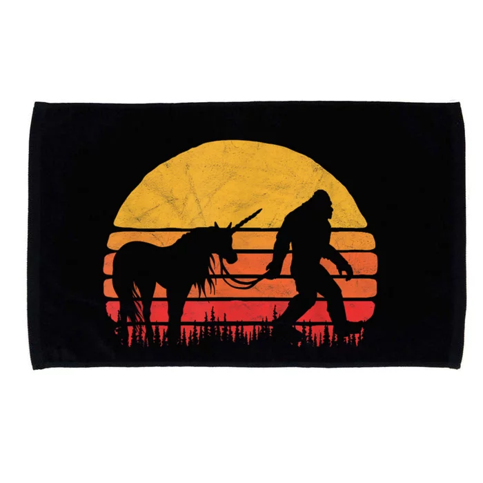 Funny Bigfoot Sasquatch & Unicorn Legends! Microfiber Hand Towel