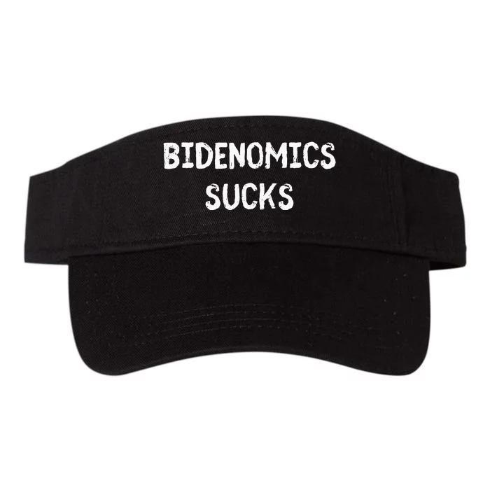 Funny Bidenomics Sucks Fun Novelty Gag Valucap Bio-Washed Visor