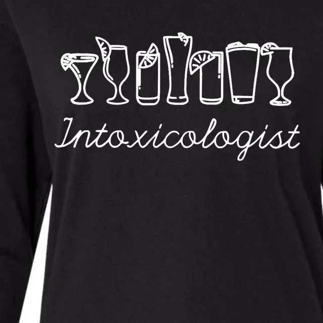 Funny Bartender Shirts For Wo Intoxicologist Bartending Womens Cotton Relaxed Long Sleeve T-Shirt