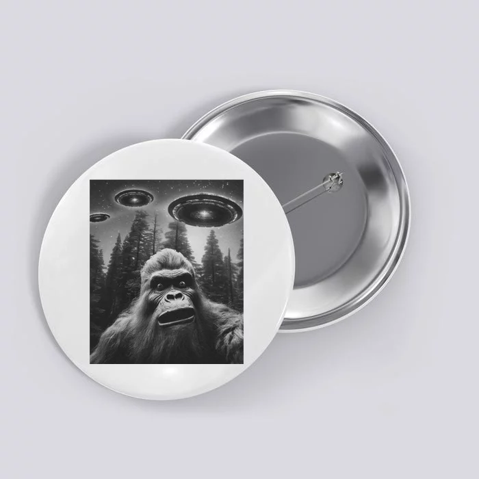 Funny Bigfoot Sasquatch Alien Ufo Button