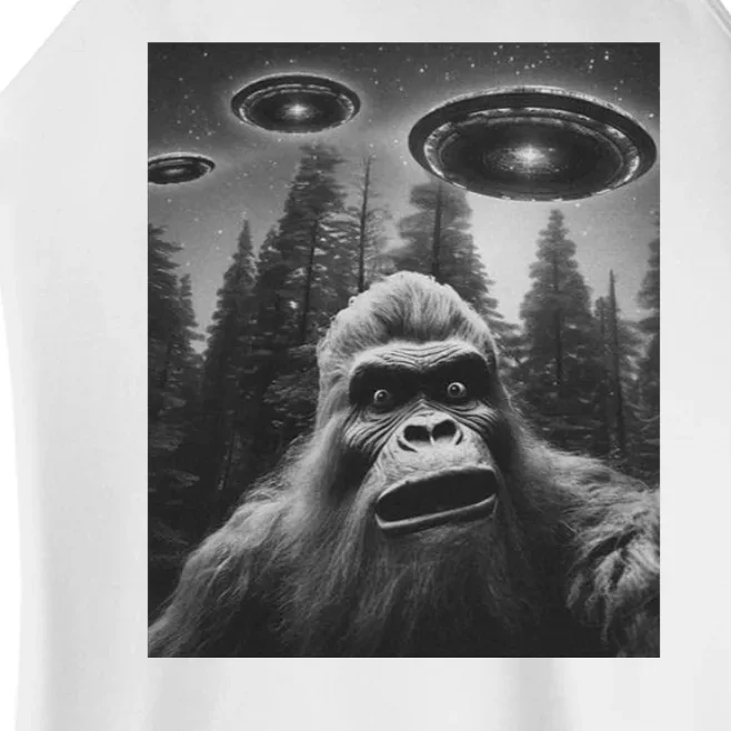 Funny Bigfoot Sasquatch Alien Ufo Women’s Perfect Tri Rocker Tank