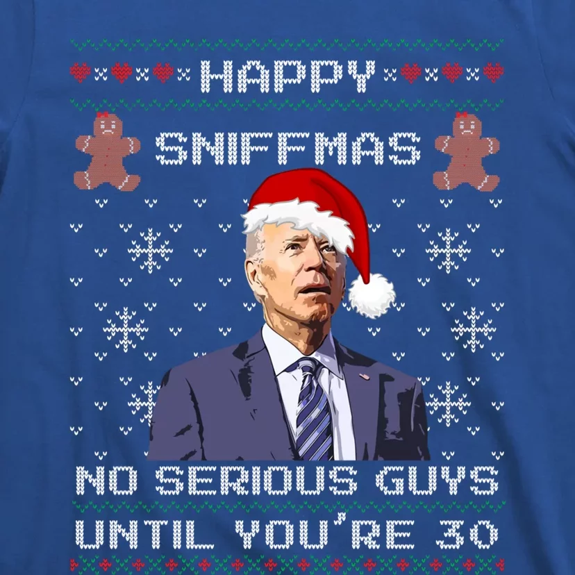 Funny Biden Sniffing Ugly Christmas Sweater Xmas Political Cool Gift T-Shirt