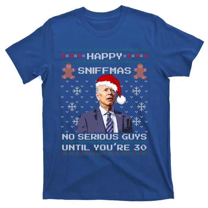 Funny Biden Sniffing Ugly Christmas Sweater Xmas Political Cool Gift T-Shirt