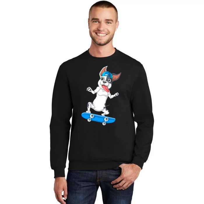 French Bulldog Skateboarding Sweatshirt